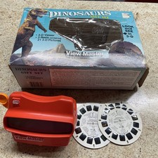 Viewmaster 3D Viewer Vintage Dinosaurs Gift Set 2 Reels