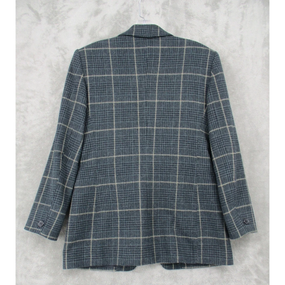 Chaqueta Jones New York Mujer 8 Petite Blazer Mezcla Lana Preppy Academia Azul Foto 2 de 4