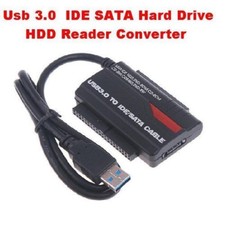 USB 3.0 To 2.5, 3.5, 5.25, IDE SATA Hard Drive HDD Reader Converter Docking