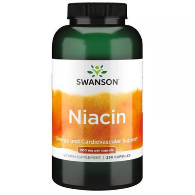 Vitamin B-3 Niacin 500mg 250 Kapseln Swanson