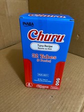 INABA Churu Lickable Pur e Natural Cat Treats - Tuna Recipe 4/Pack 32 Tubes