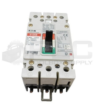 EATON E125B 50A 3 POLE CIRCUIT BREAKER EGB3050FFG