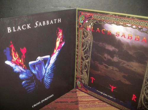 Lot: 2 BLACK SABBATH re-issue LPs - Cross Purposes / Tyr - 2024 clear vinyl