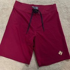 Oakley Men's Size 30 Performance Fit Board Shorts Maroon Swim and Surf