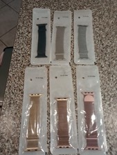 6 magnetic stainless steel mesh Milanese loop watch band Apple Watch 42 44 45 mm