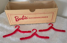 VINTAGE BARBIE DOLL WARDROBE ACCESSORIES TRUNK CASE DRAWER CARDBOARD HANGERS
