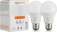 Smart Light Bulbs Pack Of 2 E27 8W Alexa Dimmable Multicolor LED Light Bulbs