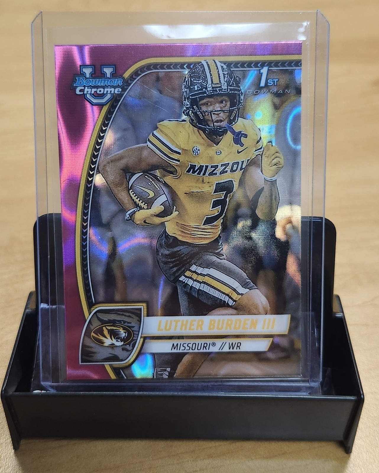 2024 Bowman University Chrome - Luther Burden #123 Pink Lava Refractor (RC)