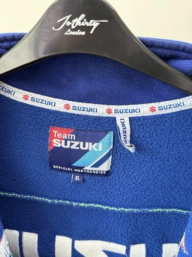 Vintage Suzuki MotoGP Team Jacket Mens Blue Full Zip Racing Motul Logo image 10