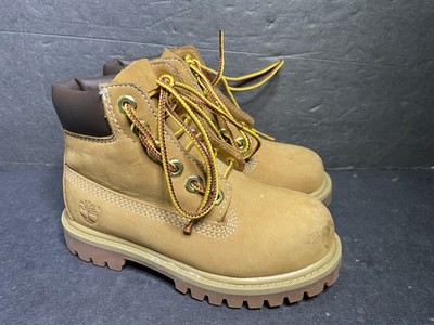 Timberland 12809 Wheat Nubuck Waterproof 6'' Boots Toddler Size 9 ~Smoke Free~