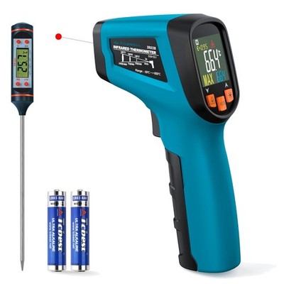 Infrarot Thermometer Laser 600°C Digital Backlit Industrie Kochen
