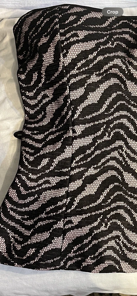 Camiseta sin mangas Chik Zebra encaje talla mediana Foto 2 de 4