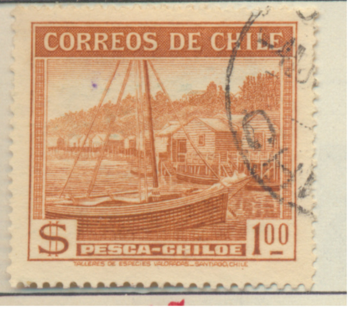 Chile Stamp Scott #205, Used