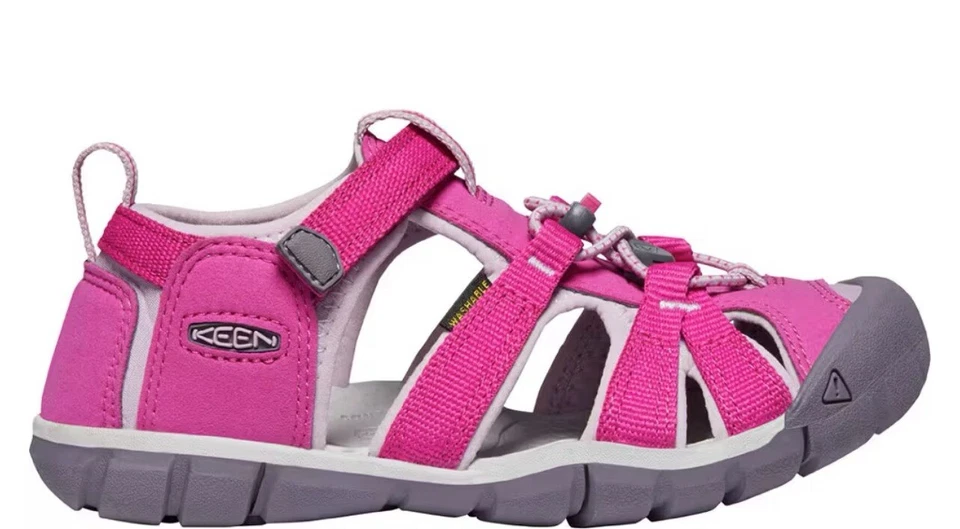 Sandalia Keen Seacamp 2 CNX para niños pequeños punta cerrada rosa muy baya/amanecer talla 6 Foto 4 de 4