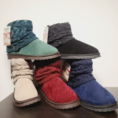 Muk Luks Sweater Knit Winter Boots Laurel Choose Color Size New in  Box