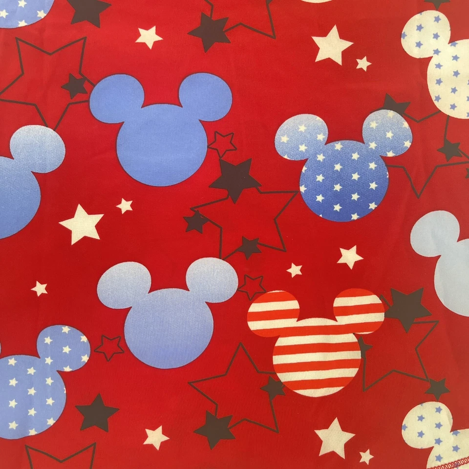 Scrubstar Disney Size Medium American Mickey Red V-Neck Print Scrub Top NWT - Image 2 of 4