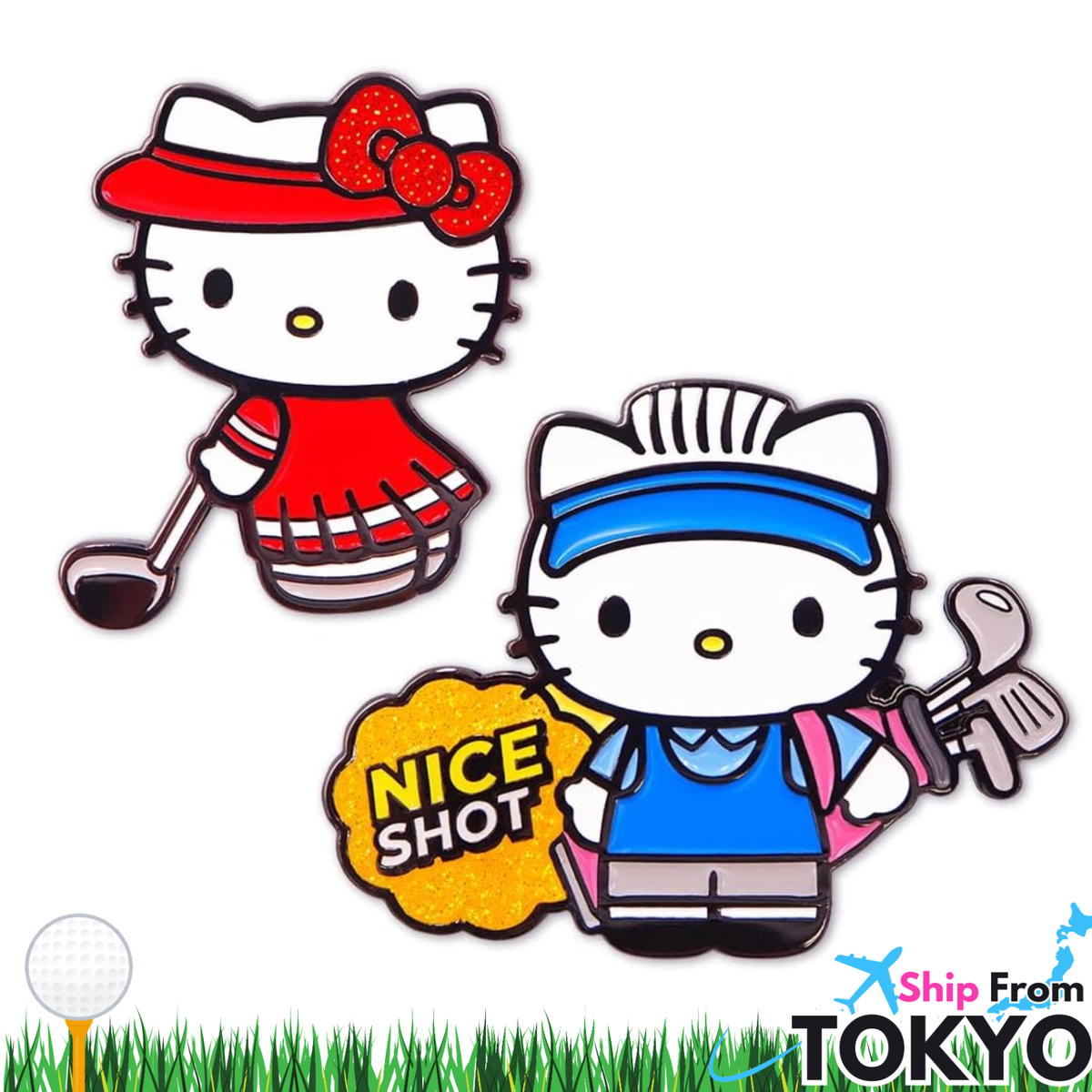 Hello Kitty Golf Ball Marker Sanrio Japan NEW | eBay