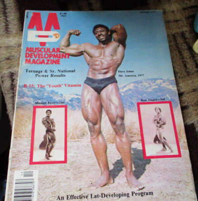 Muscle Development Bodybuilding Magazine Dec 1977 Dave Johns Mr America 1977