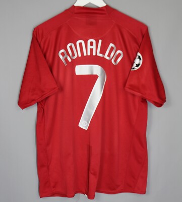 MANCHESTER UNITED 2007 2008 HOME UCL FOOTBALL SHIRT JERSEY #7