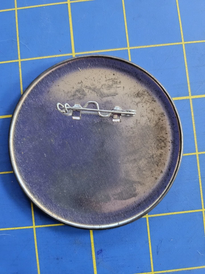 Let's Go Wing 3 Peat - Detroit Red Wings Hockey 3" Pin Button Playoffs - Image 2 of 2