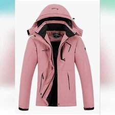 MOERDENG Women's Waterproof Ski Jacket Size Small