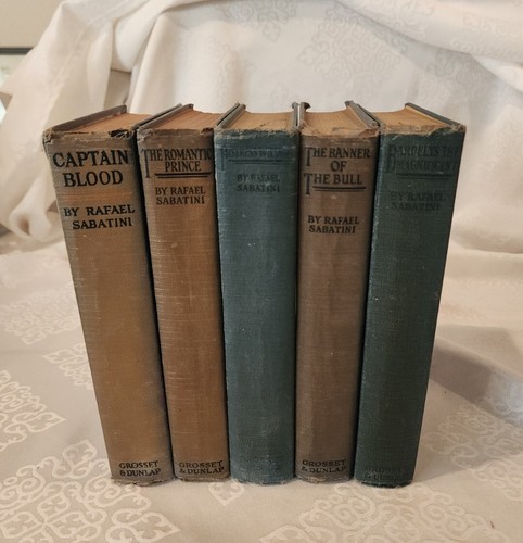 Lot 5 RAFAEL SABATINI Hardcover Books Grosset & Dunlap