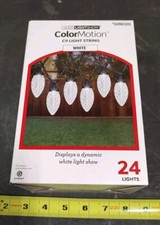 Gemmy 5286320 Lightshow 24-Count 23-ft Multi-function White LED Christmas String
