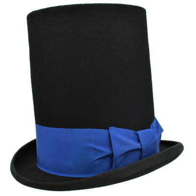 Cappello a cilindro a tuba Gangs of New York Bill the Butcher nero