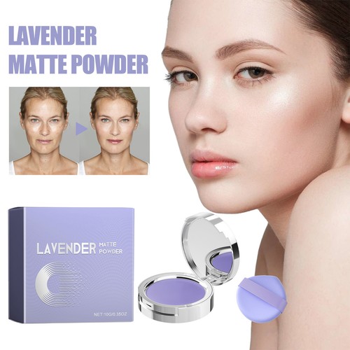10g Long-Lasting Lavendel Matte Powder Matte Lavender Oil Control Face Powder - Picture 7 of 12