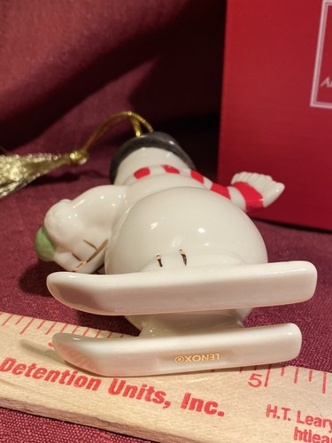 Lenox MUÑECO DE NIEVE Ornamento...nuevo en caja... ¡¡LINDO!!! - Imagen 3 de 5
