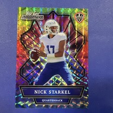2021 Wild Card Alumination Holo Lux Rainbow Nick Starkel 1 /3