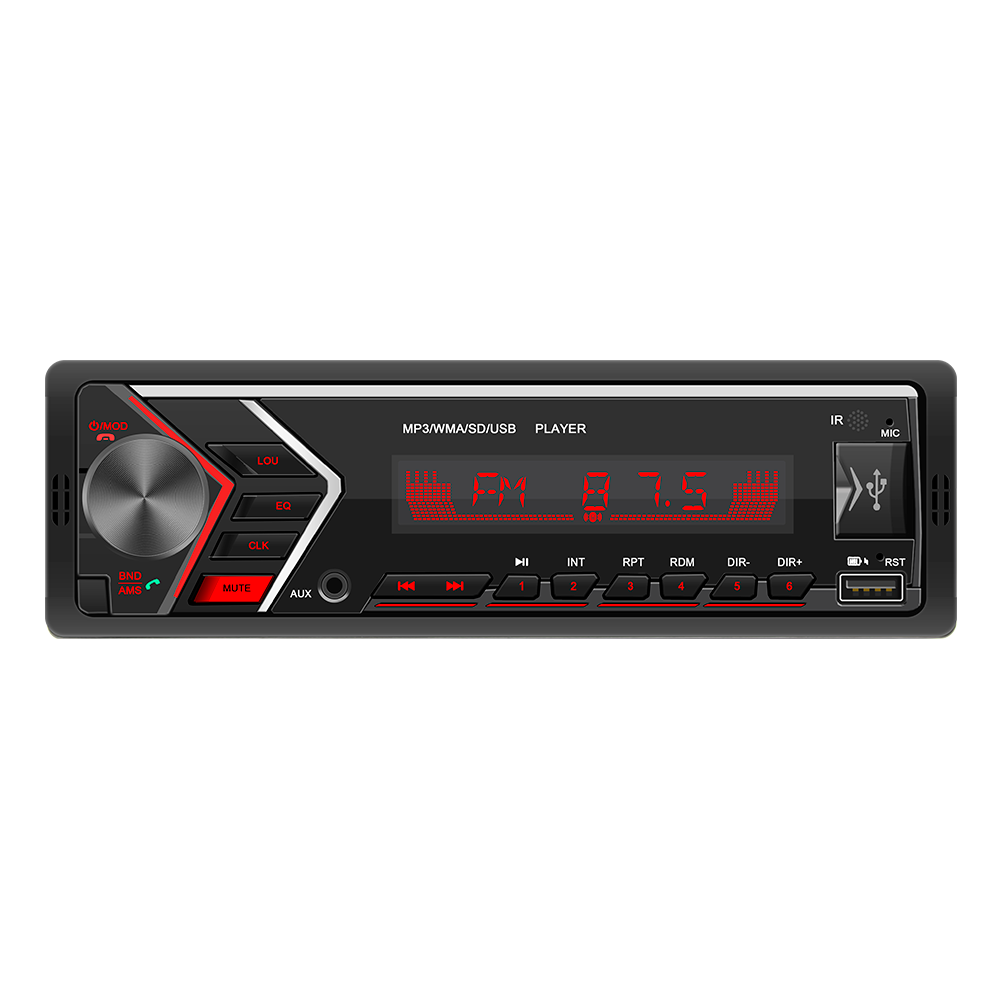 Single 1 Din Car Radio Stereo InDash MP3 Player Bluetooth FM AUX USB