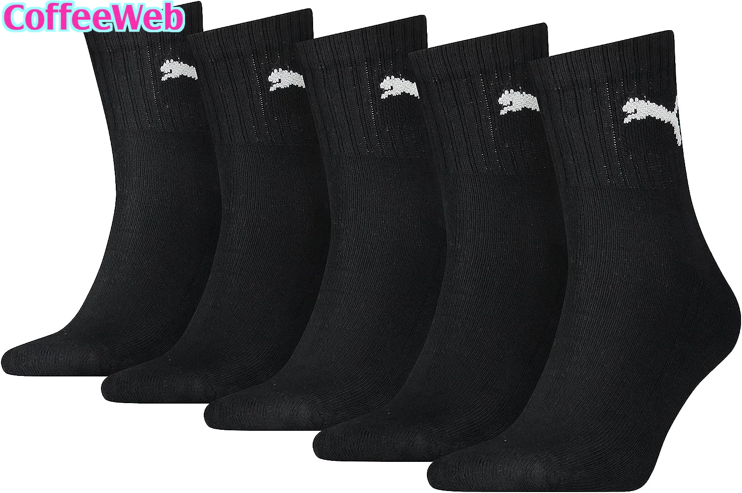PUMA Unisex Short Crew Socks (5 Pack) Calzini Unisex Adulto