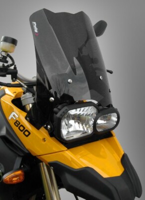 Puig Tourenscheibe Für BMW F 800 GS (08-17) - Verstellbarer Windschutz Mit Spoiler - Rauchgrau