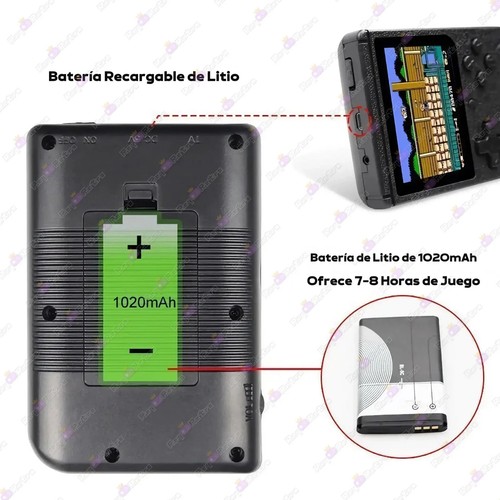 🕹 MINI RETRO 500 - CONSOLA PORTÁTIL RETRO - VIDEOCONSOLA EMULADORA ARCADE - Imagen 15 de 25