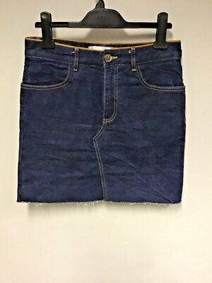 VICTORIA BECKHAM DARK BLUE DENIM MINI SKIRT SIZE UK - Main Image
