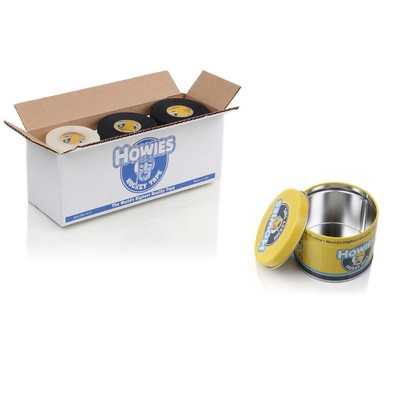 Howies Hockey Stick Tape Black Cloth / Clear Shin (6ea) - 12 pack With Tin