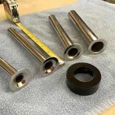 NUT and or METAL SS TUBE FITS ENTERPRISE  other SAUSAGE STUFFER LARD FRUIT PRESS