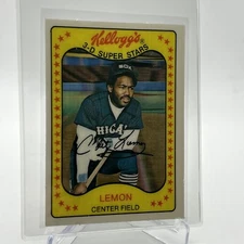 1981 Kellogg's Chet Lemon Baseball Card #19 NM-Mint FREE SHIPPING