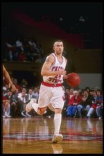 Guard Chris Herren Fresno State Bulldogs moves the ball the Santa - Old Photo
