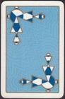 Playing Cards 1 Single Card Old Vintage Art Deco ABSTRACT GEOMETRIC ART DESIGN B
