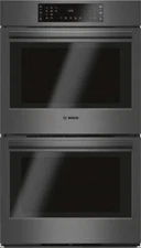 Bosch 800 Series HBL8642UC 30" Black Stainless Double Convection Wall Oven