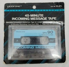 VINTAGE RaidoShack/Duofone 43-411A 45-Minute Incoming Message Tape UNOPENED