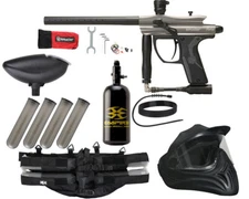 NEW KINGMAN SPYDER FENIX LEGENDARY PAINTBALL GUN PACKAGE COMPLETE KIT - GREY