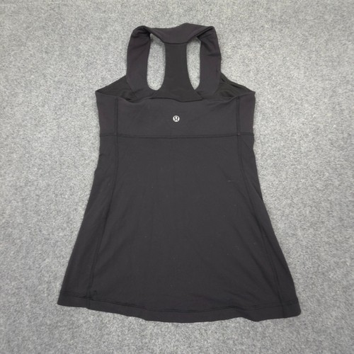Lululemon Singlet Womens 2 Black Activewear Lightweight Training Tank Top Size 2 - Picture 4 of 8