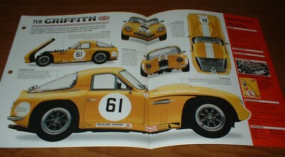 1964 TVR GRIFFITH 400 RACING SPEC SHEET BROCHURE PHOTO POSTER PRINT INFO 64