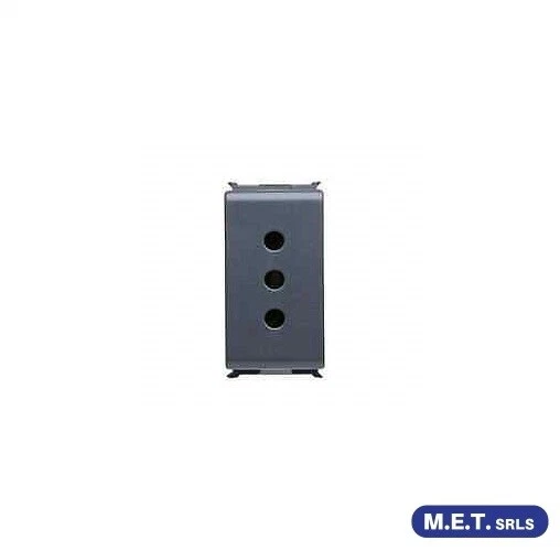 PRESA STANDARD ITA CON SCHERMI 2P+T 10A 250V GEWISS PLAYBUS GW 30201