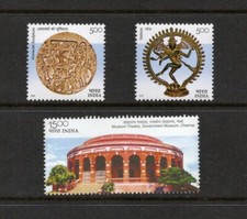 S1717 Inde 2003 Musée De Chennai 3v. MNH