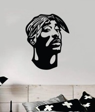 Tupac Wall Decal Home Decor Sticker Vinyl Quote Rap Lyrics Music
