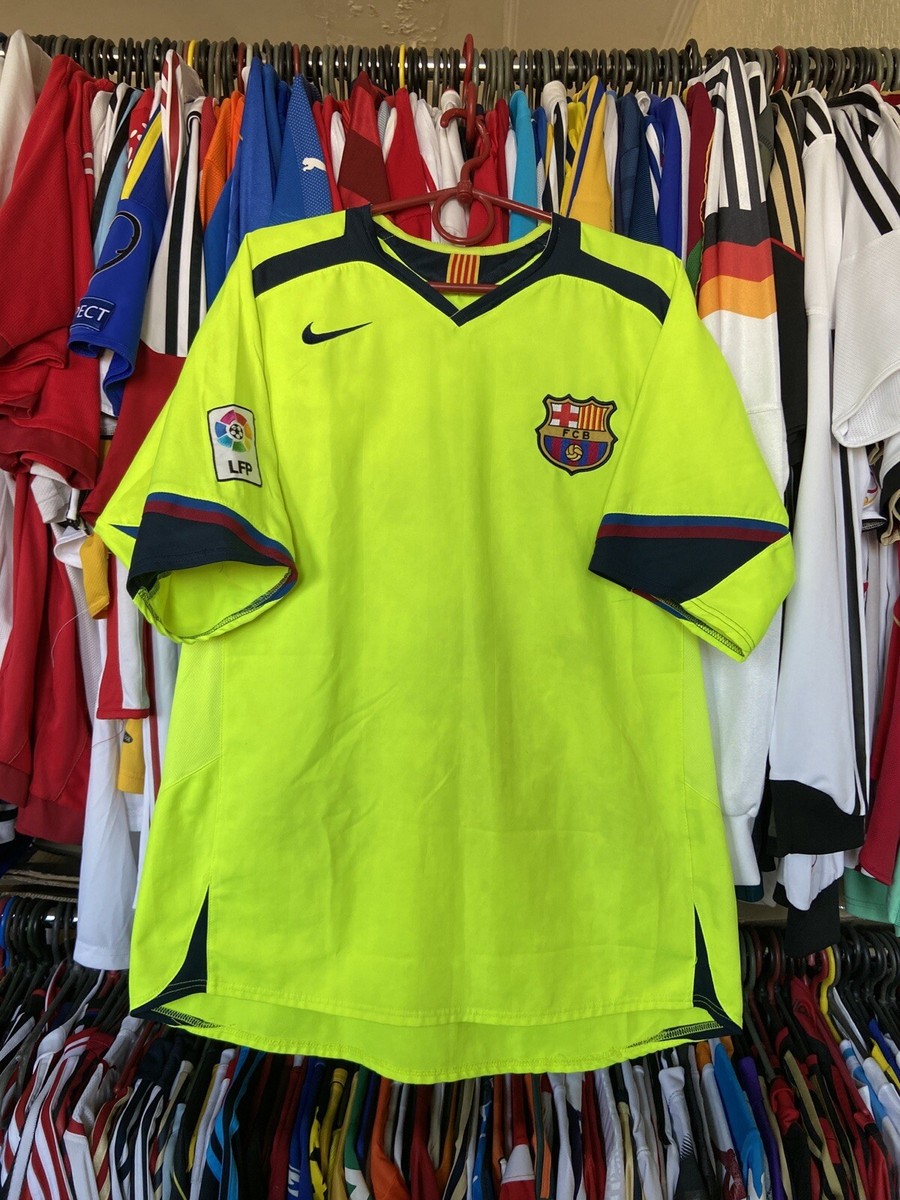 BARCELONA 2005 2006 AWAY FOOTBALL SHIRT SOCCER JERSEY NIKE